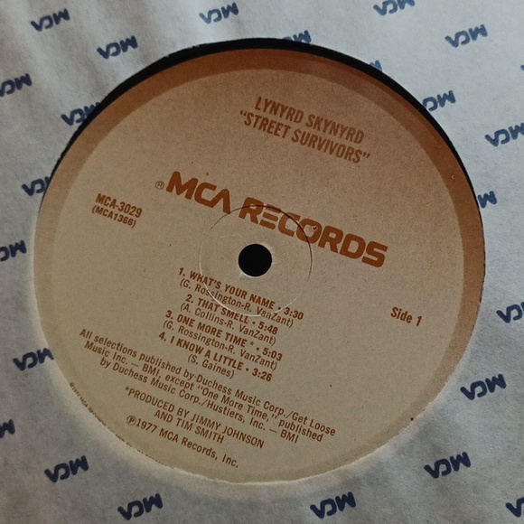 Lynyrd Skynyrd Street Survivors vintage original 1977 album & 2 inserts. - Picture 5 of 12